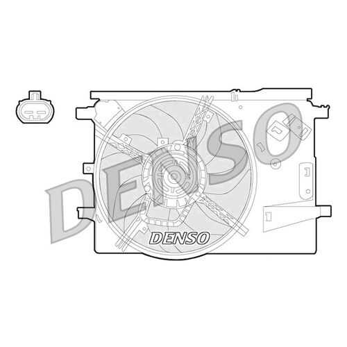 Вентилятор охлаждения двигателя DENSO DER09053