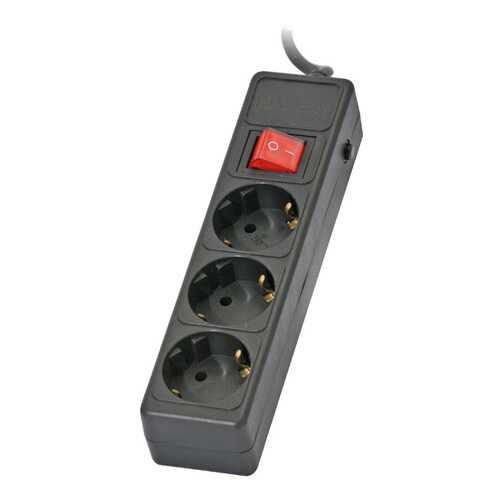 Сетевой фильтр Sven Optima Base, 3 розетки, 5 м, Black