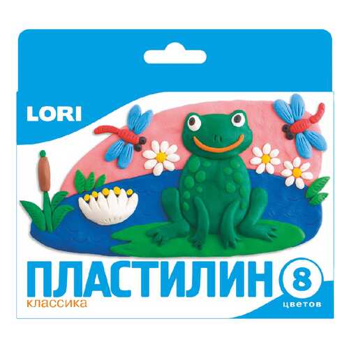 Пластилин LORI Классика 8 цветов