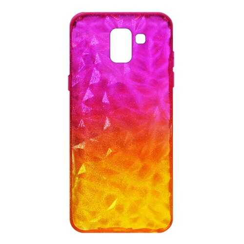 Чехол Crystal Krutoff для Samsung Galaxy J6 2018 (SM-J600) Yellow/Pink