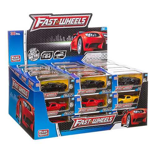 Набор металлических инерционных машин Play Smart Fast Wheels 6590W, в ассортименте
