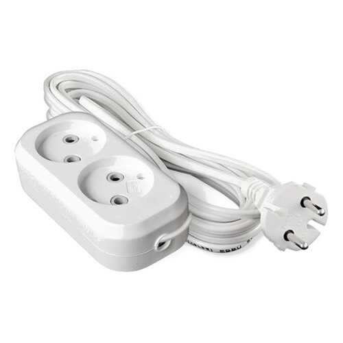 Удлинитель Jett РС-2, 2 розетки, 3 м, White