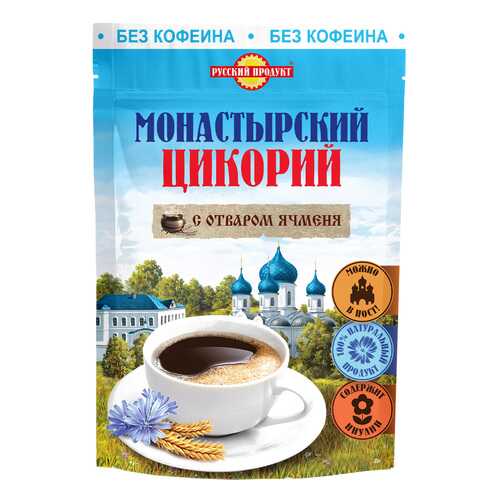 Цикорий монастырский с отваром ячменя Русский Продукт 85 г
