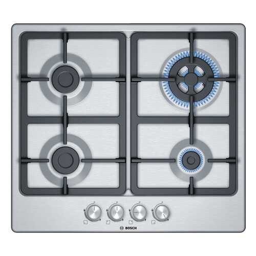 Встраиваемая варочная панель газовая Bosch PGH6B5O90R Silver