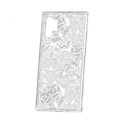 Чехол Kruche Samsung Galaxy Note 10+ Print Skull White