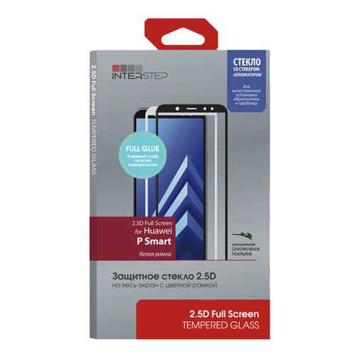 Защитное стекло InterStep для Huawei P Smart White