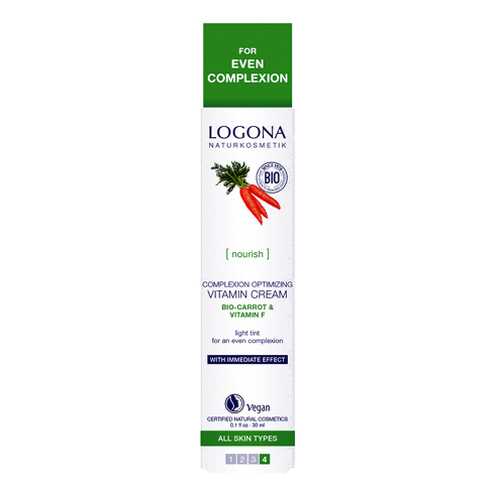 Крем для улучшения цвета лица Витаминный Logona 30 мл