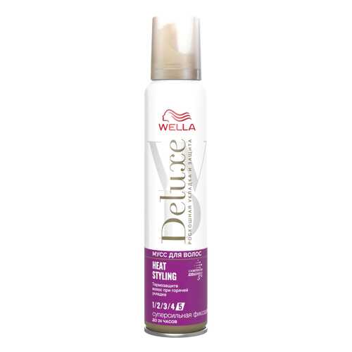 Мусс для волос Wella Deluxe Heat Styling суперсильная фиксация 200 мл