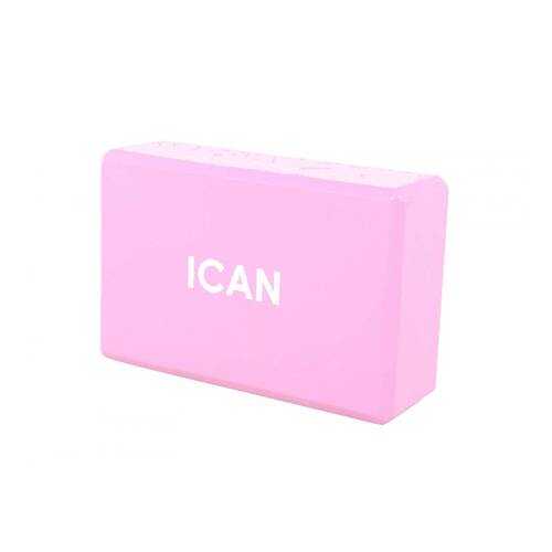 Блок для йоги ICAN IFA-101, EVA, 22,5x15x7,6 см, розовый