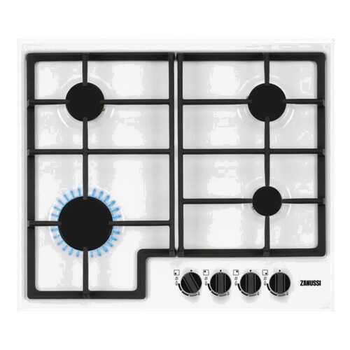 Встраиваемая варочная панель газовая Zanussi GPZ263SW White/Black
