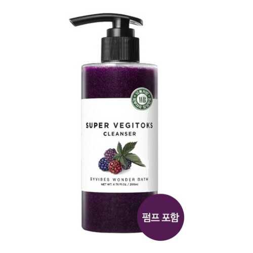 Очищение для упругости кожи Chosungah By wonder bath super vegitoks cleanser-purple 200мл