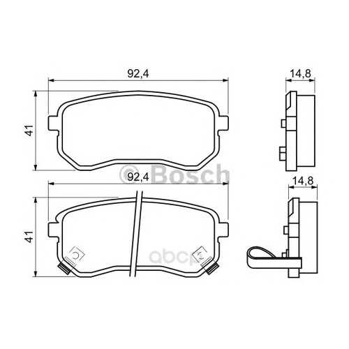 Тормозные колодки дисковые Bosch 0986494145