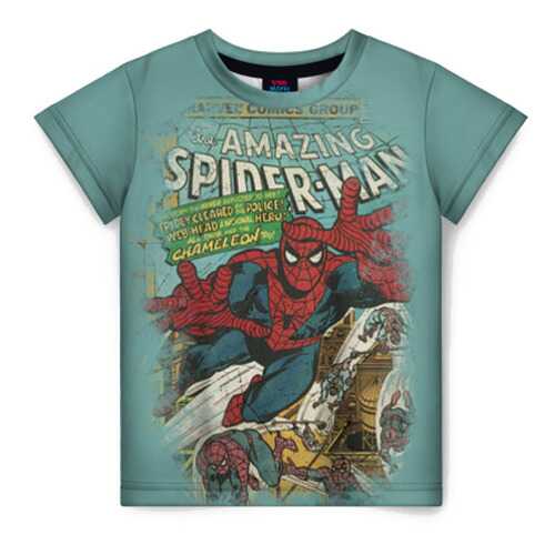 Детская футболка ВсеМайки 3D Spider-man comics, размер 116