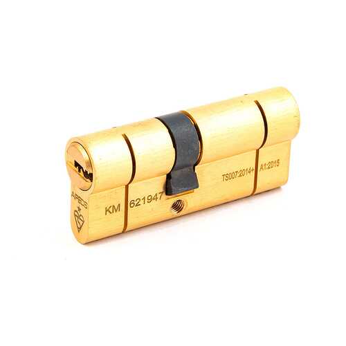 Цилиндровый механизм Apecs N6 ключ/ключ 31-40 (71мм) золото (5key)