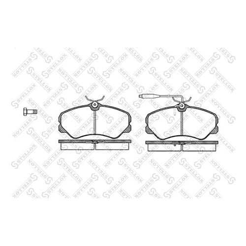 Комплект тормозных дисковых колодок Stellox 272 002-SX