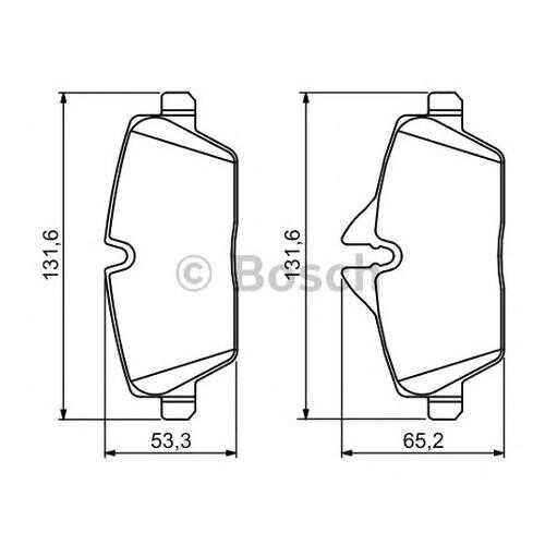 Комплект тормозных колодок Bosch 0986494120