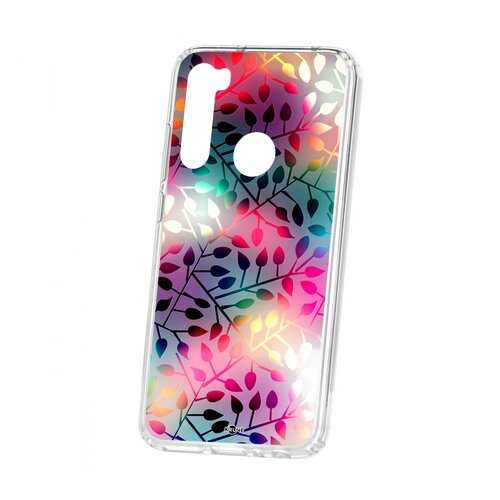 Чехол Kruche Xiaomi Redmi Note 8 Print Цветные листья
