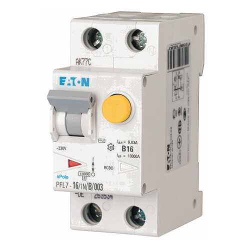 Автоматический выключатель дифференциального тока Eaton PFL7-16/1N/B/003-DE