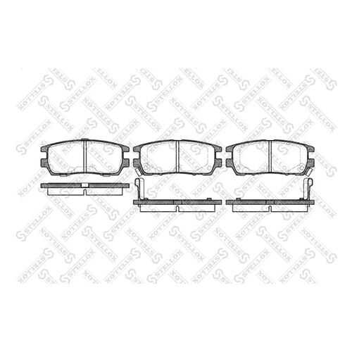 Комплект тормозных дисковых колодок Stellox 416 002B-SX
