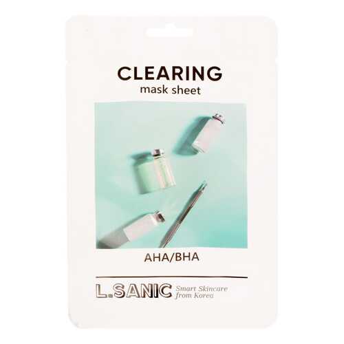 Маска для лица L.SANIC AHA/BHA Clearing Mask Sheet 25 мл