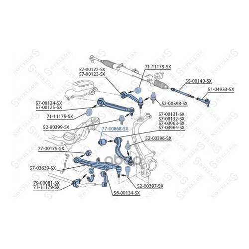Сайлентблок Stellox 7700868SX