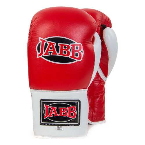 Боксерские перчатки Jabb JE-2000 белые/красные 10 унций