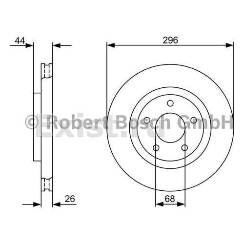 Тормозной диск Bosch 0986479358