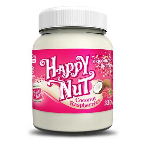 Кокосовая паста с малиной Happy Nut Coconut Raspberries 330г