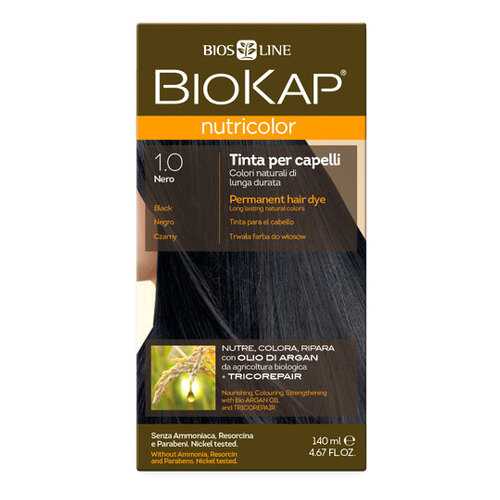 Краска для волос BIOKAP «Черный» тон 1.0, 140 мл