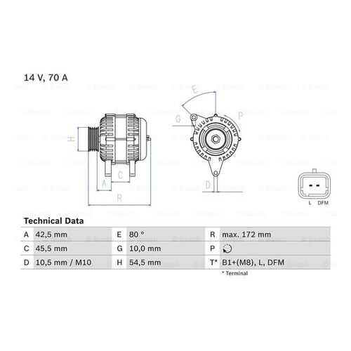 Генератор Bosch 0 986 049 370