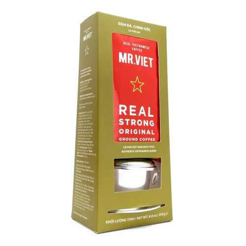 Кофе Mr. Viet с пресс-фильтром, натуральный жареный молотый, 250 гр