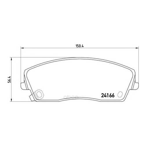 Тормозные колодки дисковые brembo P11019