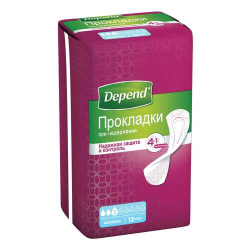 Урологические прокладки для женщин, 12 шт. Depend Normal