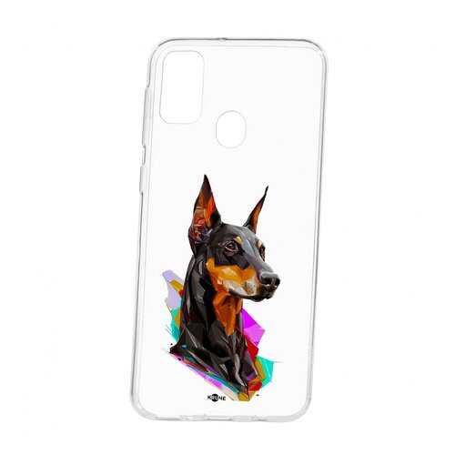 Чехол Kruche Samsung Galaxy M30S Print Доберман
