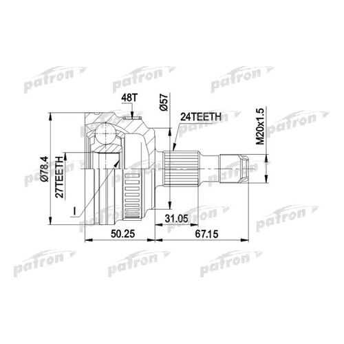 Шрус PATRON PCV1434