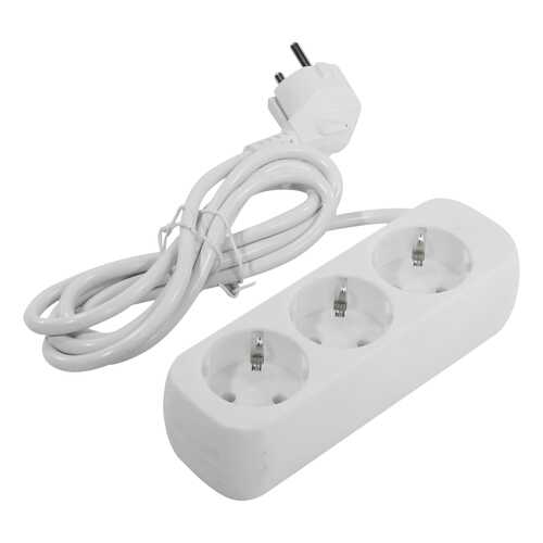 Удлинитель Defender E318, 3 розетки, 1,8 м, White