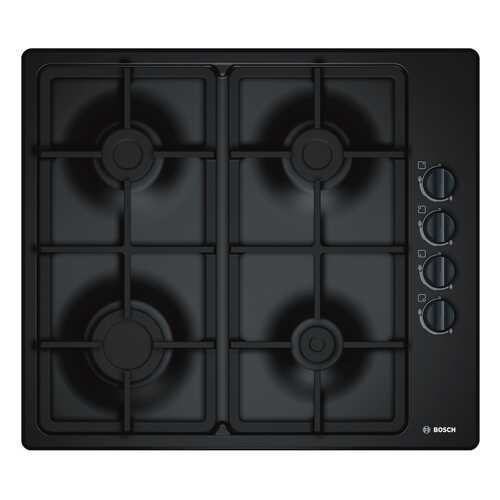 Встраиваемая варочная панель газовая Bosch pBP6C6B90 Black