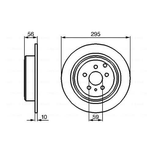 Тормозной диск Bosch 0986478435
