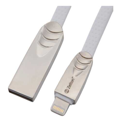 Кабель Zetton Lightning 1м White (ZTUSBFSTWEA8)