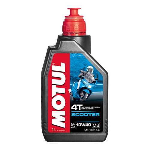 Моторное масло Motul Scooter 4T 10W-40 MB 1л