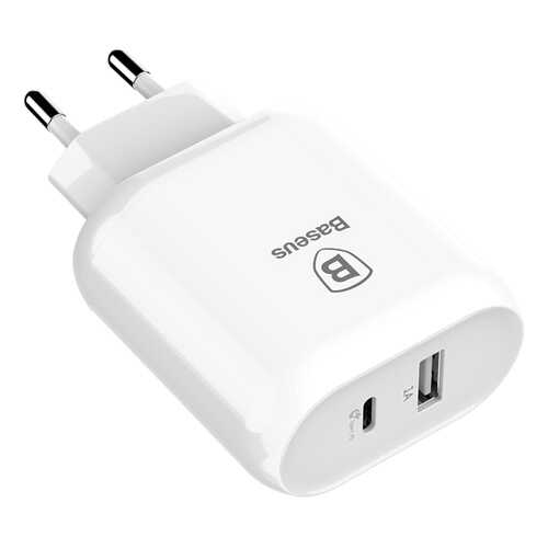 Сетевое зарядное устройство Baseus Bojure Series Type-C to Lightning PD cable set EU White