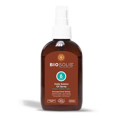 Масло солнцезащитное Urtekram BIOSOLIS SPF 6 для лица и тела 125 мл