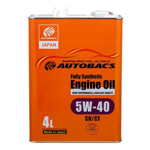 Моторное масло AUTOBACS ENGINE OIL FS 5W40 SN/CF (4л)