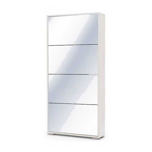 Обувница Вентал Viva-4S VEN_10000165 69,5х18,5х145,6 см, белый/зеркальный