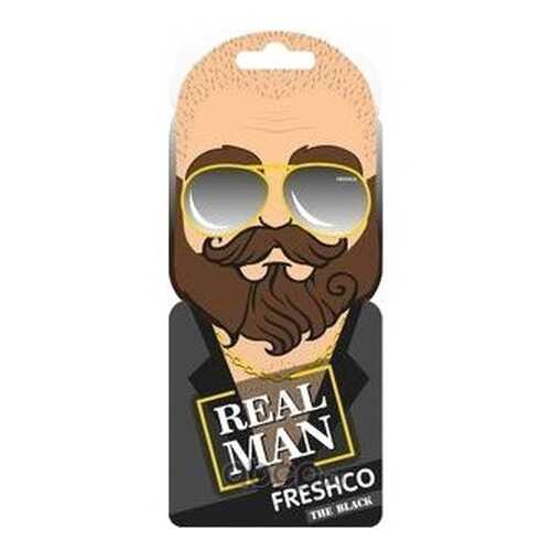 Ароматизатор Freshco Территория Мужчин пропитанный пластинка (ТМ Real man) Блэк AR1TM040