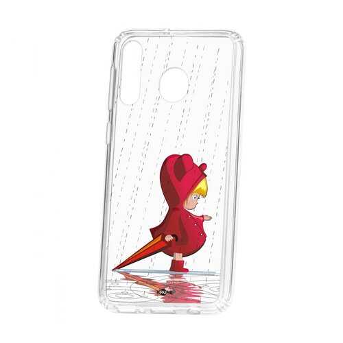 Чехол Kruche Samsung Galaxy M30 Print Девочка с зонтом