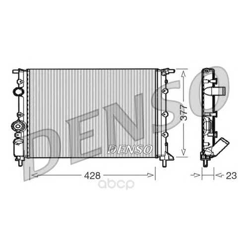 Радиатор 428x377 Denso DRM23008