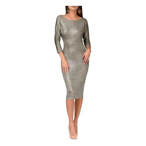 Платье женское D&M by 1001DRESS DM01427YL золотистое L