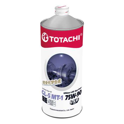 Трансмиссионное масло TOTACHI Ultima LSD Syn-Gear 75w90 1л 4589904931512