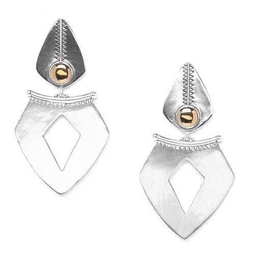 Серьги женские ORI TAO OT-12-29258 серебристые/золотистые